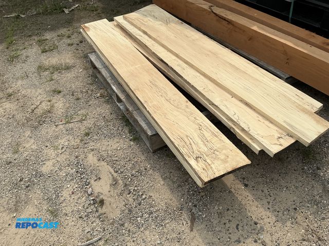 Lot 2-11504 - 10pcs of spalted hard maple - approx. 70" long various width - 6-1/2" - 8-1/2" - approx. 30 board fe...