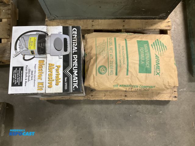 Lot 2-69524 - Sand Blasting Media Material and Kit - Two 50# never-opened bags of Armex Maintenance Grade abrasive...