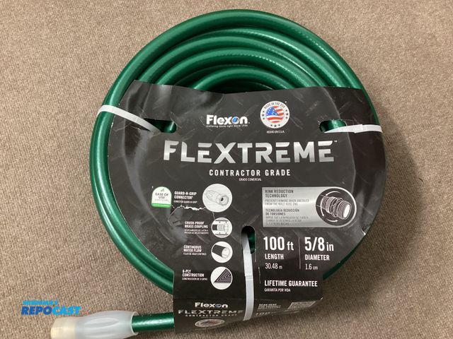Lot 2-77649 - New Flexon FLEXTREME Contractor grade hose. 100ft X 5/8” diameter. Guard and grip connector, continu...