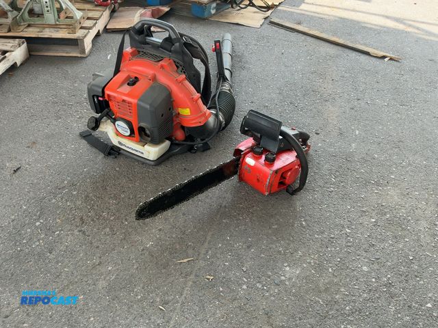 Lot 2-96735 - Husqvarna backpack blower 150T &amp; Craftsman 3.7 Chainsaw. Both have compression.