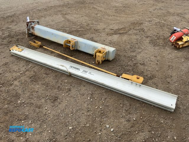 Lot 2-34451 - Gorbel 250 lb Capacity Jib, has 82-1/2” tall post that it mounts to, 116” long jib