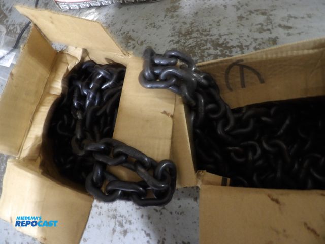 Lot 2-53224 - lot of 2 new dayton load chain, 15' each, 30' total, GSS029-15'