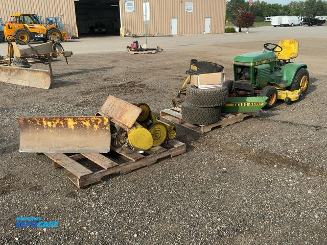 Lot 2-30103 - John Deere 212 Riding Lawn Mower with Attachments