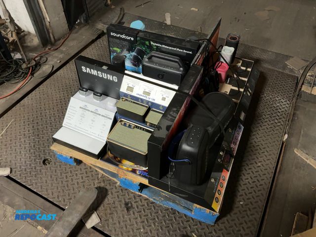 Lot 2-69211 - Skid Lot of Assorted Display Speakers from Samsung, Soundcore, Sony, Skullcandy, and Onn