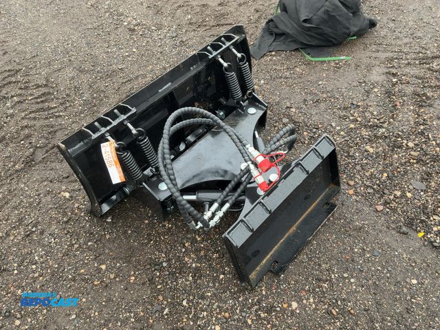 Lot 2-41586 - New SDLANCH 39" Plow Blade Mini Skid Steer Attachment, Spring Trip, Bolt on Metal Cutting Edge, Hydr...