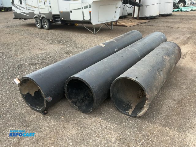 Lot 2-43720 - (3) Pieces of Black HDPE Pipe, two approx. 23-1/2” outside diameter, 20-1/2” i side diameter, 13’ an...