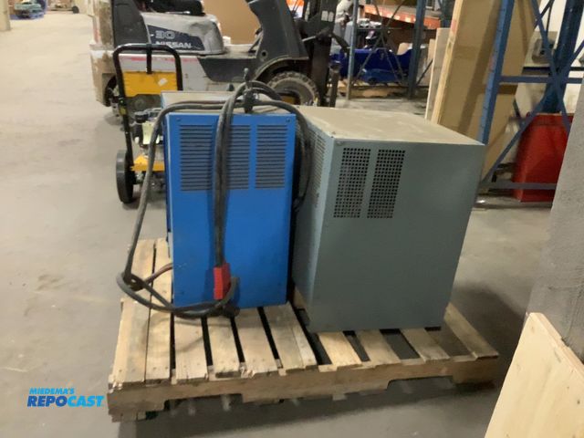 Lot 2-19688 - Lot of (2) Forklift Battery Chargers Including Prestolite Power AC500 36V Charger and Exide System 1...