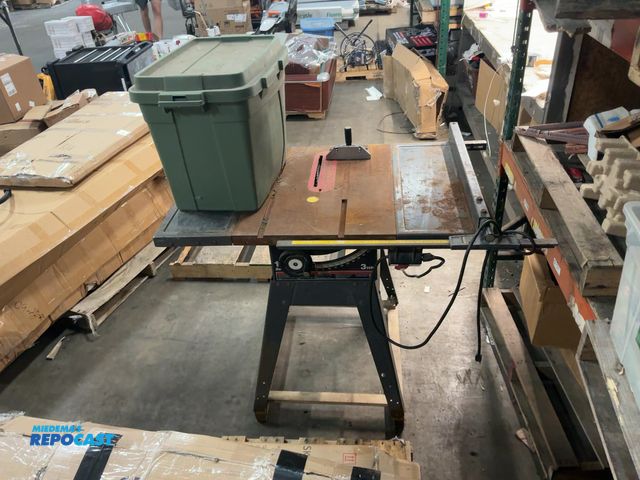 Lot 2-75612 - Sears/Craftsman 113.298020 10” Table Saw w/ Tote of Circular Saw Blades and Grinding Wheels