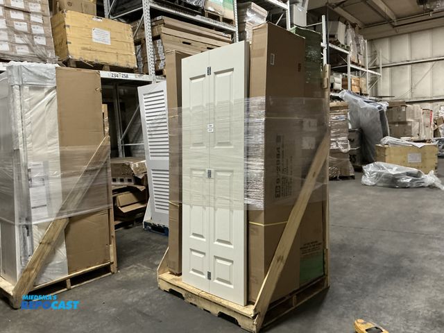 Lot 2-99319 - Skid lot of doors of various size, shape, and color