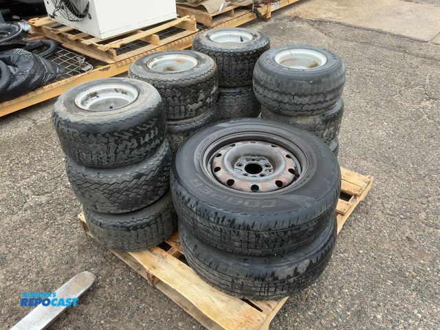 Lot 2-93446 - Pallet of Golf Cart Tires &amp; (2) Vehicle Tires
