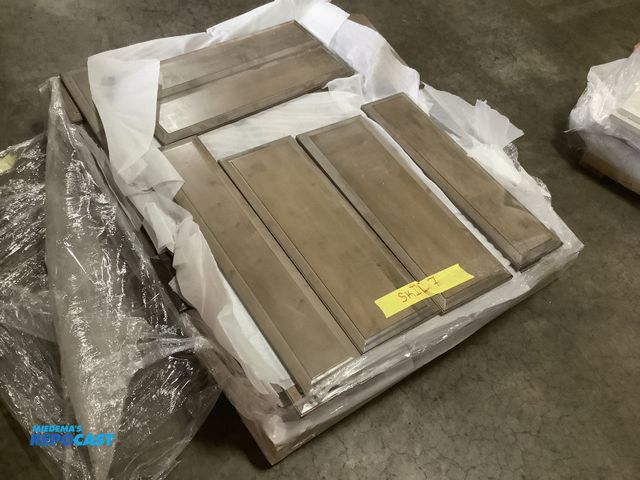 Lot 2-93667 - Skid with Hardwood Cabinet Door Fronts