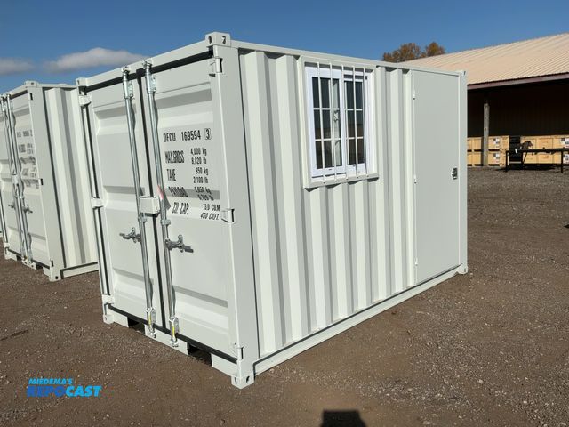 Lot 2-41975 - New 11’ Job Site Storage Container, 133-1/2” long x 80” Wide x 88-1/2” tall overall, Swing Doors on ...