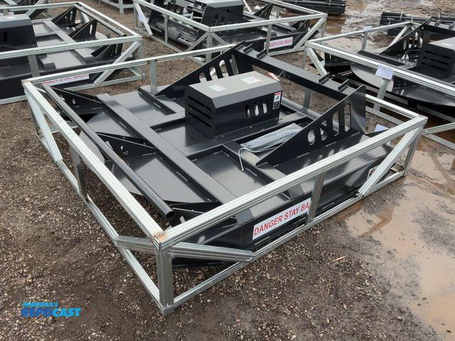 Lot 2-42245 - New JCT 72” Brush Mower Skid Steer Attachment, hydraulic driven with hoses and quick coupler fitting...