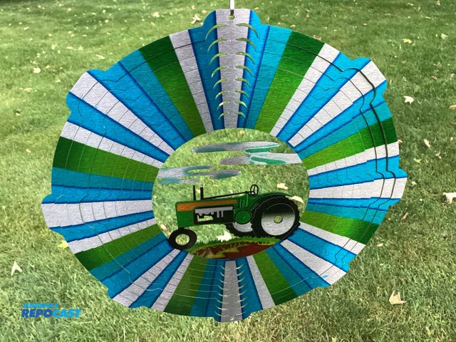 Lot 2-92896 - New New Spinfinity Designs wind spinner. Stainless Steel Metallic finish shimmers in the sunlight an...