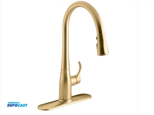 Lot 2-19278 - Kohler 596-2MB-MH Single Hole Pull Down Kitchen Faucet