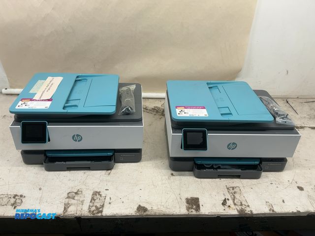 Lot 2-18750 - (2) HP 1K7K7A OfficeJet Pro 8028e All-in-One Wireless Color Inkjet Printers