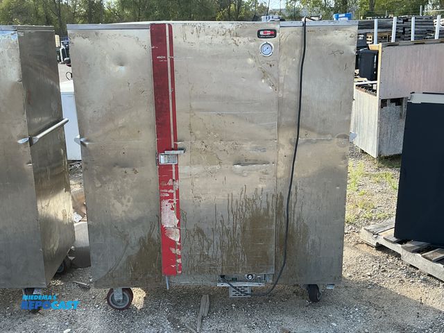 Lot 2-33682 - Carter-Hoffmann Stainless Steel Mobile Heated Banquet Cabinet / Food Warmer Cart.
