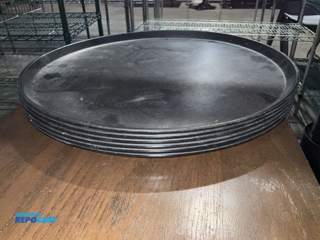 Lot 2-55047 - Lot of (6) Cambro “Camtread” 18.5” serving trays