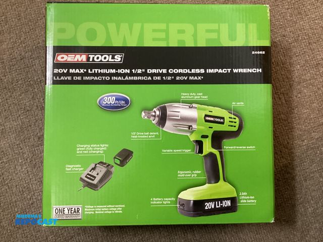 Lot 2-94623 - New Cordless Battery Powered New OEM 20 Volt MAX Lithium-ion 1/2” Drive Cordless Impact Wrench. Heav...