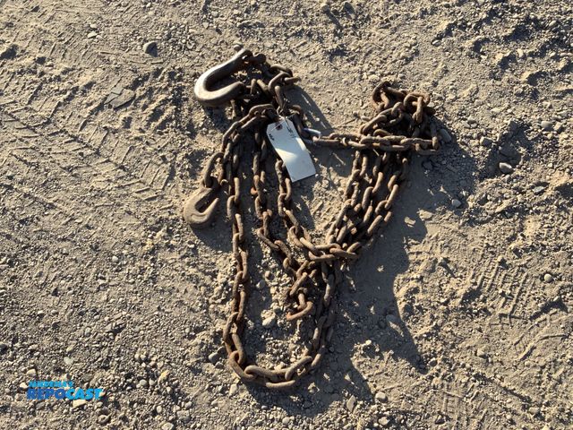Lot 2-95021 - 3/8 x 15 ½ foot Log Chain with grab &amp; slip hook