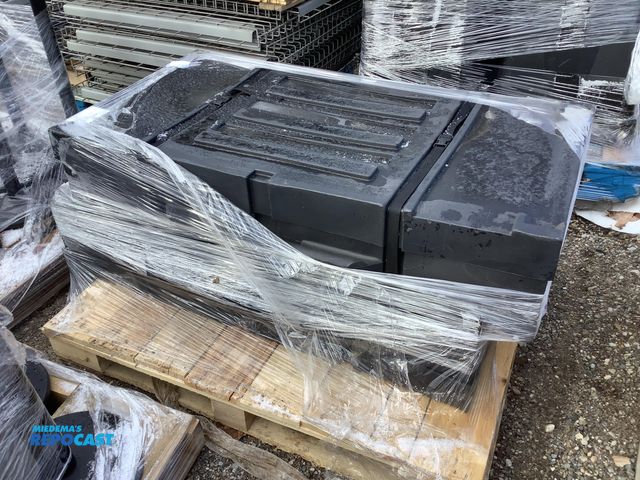 Lot 2-73085 - Lot of (2) 49” x 26” x 11” Black Plastic Rolling Cases