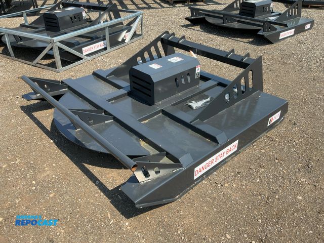 Lot 2-44046 - New JCT 72” Brush Mower Skid Steer Attachment, hydraulic driven with hoses and quick coupler fitting...