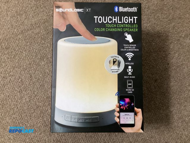 Lot 2-19214 - New Soundlogic Touchlight. Bluetooth touch controlled color changing speaker. Multicolored lights, b...