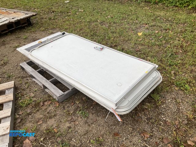 Lot 2-41630 - (6) old stock RV/Camper doors, sizes from 30” x 60” to 30” x 80”, scattered scratches, some are miss...
