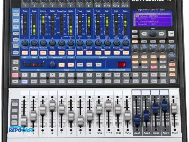 Lot 2-99689 - PreSonus studio live 16 46x26 digital performance/recording mixer