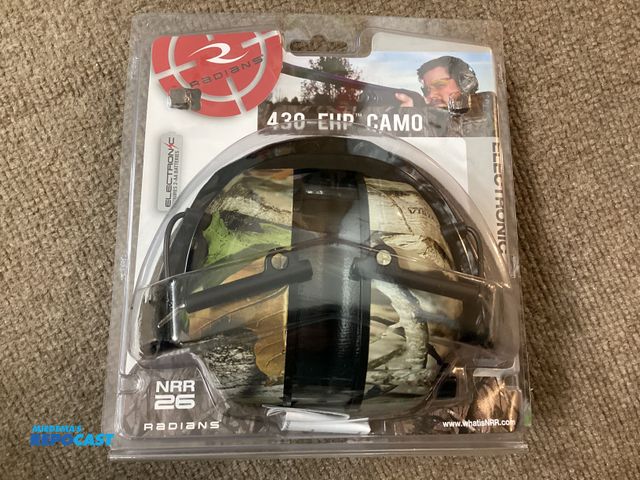Lot 2-63219 - New RADIANS 430-EHP CAMO Electronic earmuff. Electronic earmuff amplifies surroundings and interrupt...