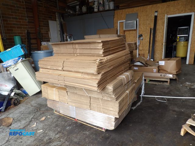 Lot 2-51015 - pallet load of apx. 350 shipping and storage boxes, many various sizes