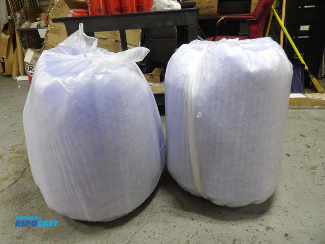 Lot 2-18149 - lot of 2 air filter rolls, 24" x 85' x 1 1/2", #6u593