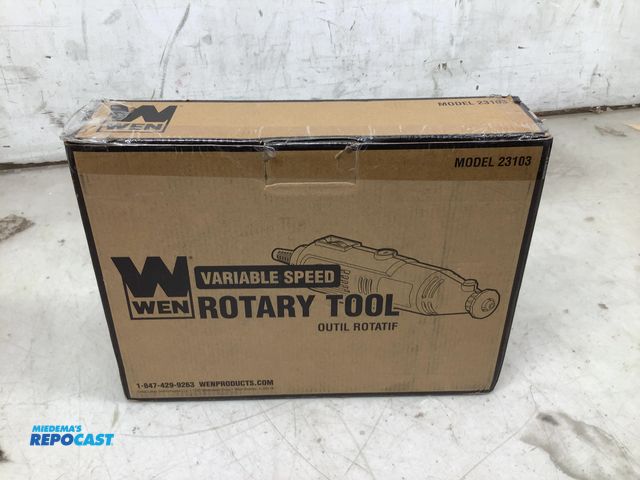 Lot 2-13770 - WEN 23103 1-Amp Variable Speed Rotary Tool with Accessories, Carrying Case and Flex Shaft