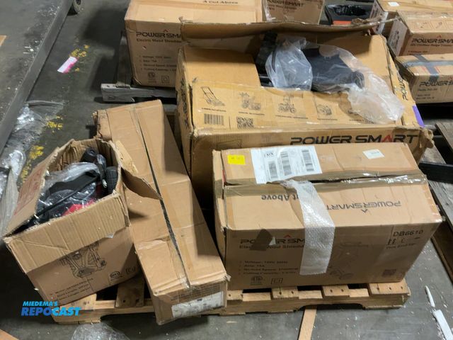 Lot 2-18738 - Lot of Powersmart yard/lawn care tools. Includes a 21” 3-in-1 144CC push mower, an electric wood chi...