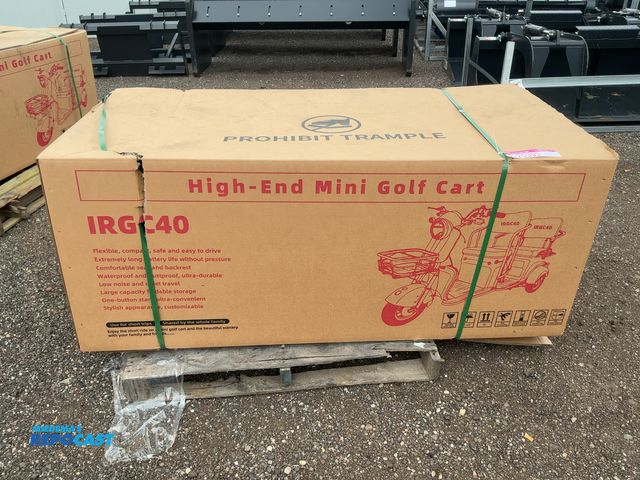 Lot 2-20393 - New SDLANCH IRGC40 3-Wheel Mini Electric Golf Cart / Scooter, 60 Volt, 600 Watt Motor, Three Speed, ...