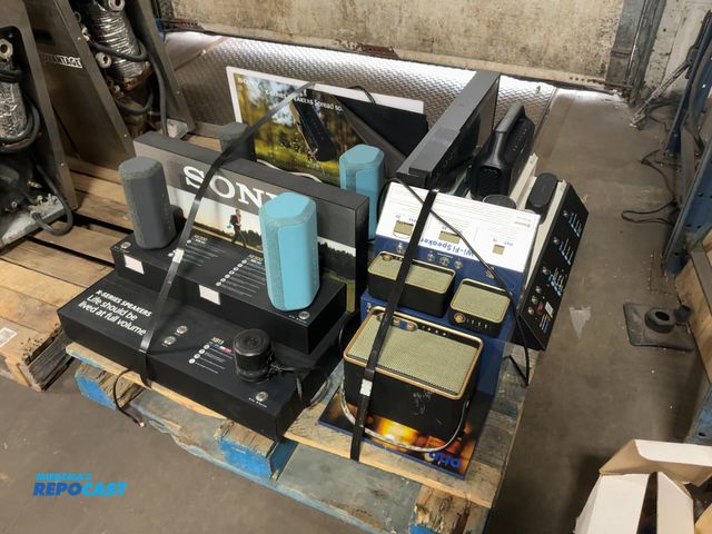 Lot 2-69232 - Skid Lot of Assorted Display Speakers from Sony, LG, Soundcore, and Onn