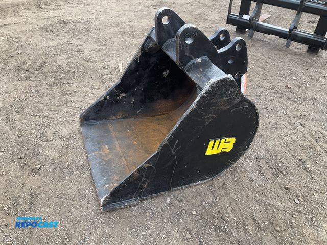 Lot 2-42347 - WB 30” smooth bucket for a Case 580 backhoe, 1-3/4” top pin hole diameter and 1-1/2” lower pin hole ...