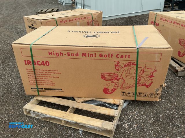 Lot 2-20391 - New SDLANCH IRGC40 3-Wheel Mini Electric Golf Cart / Scooter, 60 Volt, 600 Watt Motor, Three Speed, ...