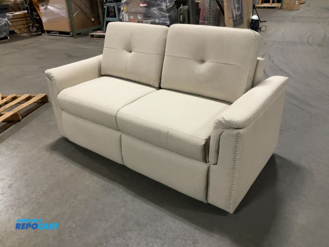 Lot 2-74120 - New RV pullout couch/bed, has rip on left hand side, 70” x 33” x 36” and 72” x 70” x 19”