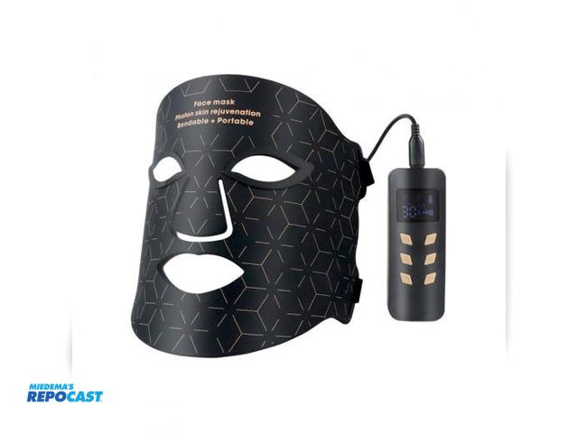 Lot 2-79802 - LED Photon Face Mask Wearable Skin Rejuvenation for Glowing Skin Ultra Light Silicone Facial Mask *N...