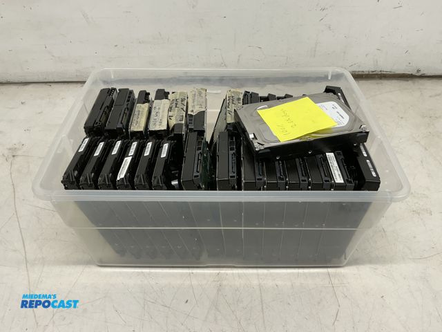 Lot 2-61785 - Plastic box of Terabyte Hard Drives