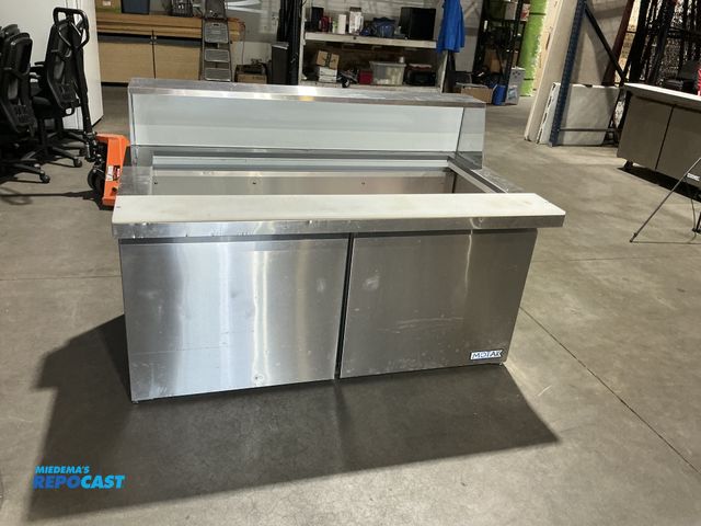 Lot 2-49928 - MoTak MST-60-24-X 60 1/5" Mega Top Sandwich/Salad Prep Table w/ Refrigerated Base, 115V Stainless St...