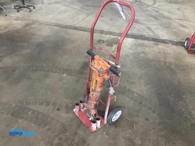 Lot 2-33166 - American Pneumatic Model 190 jack hammer with 2-wheel dolly cart, used