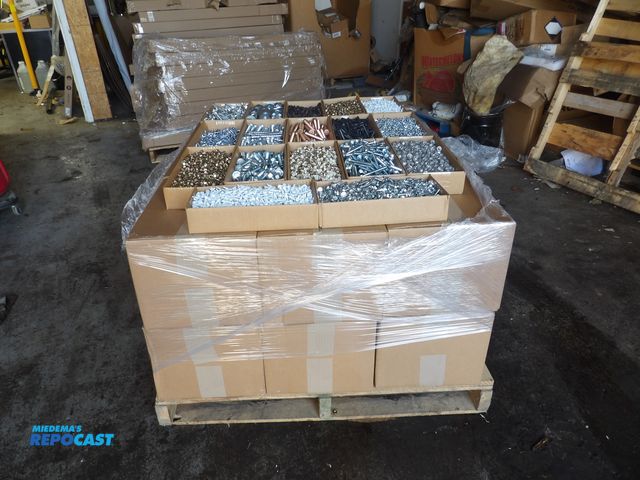 Lot 2-53883 - pallet load of apx. (1930) lbs of new asst. nuts, bolts, and washers - various sizes, lengths, mater...