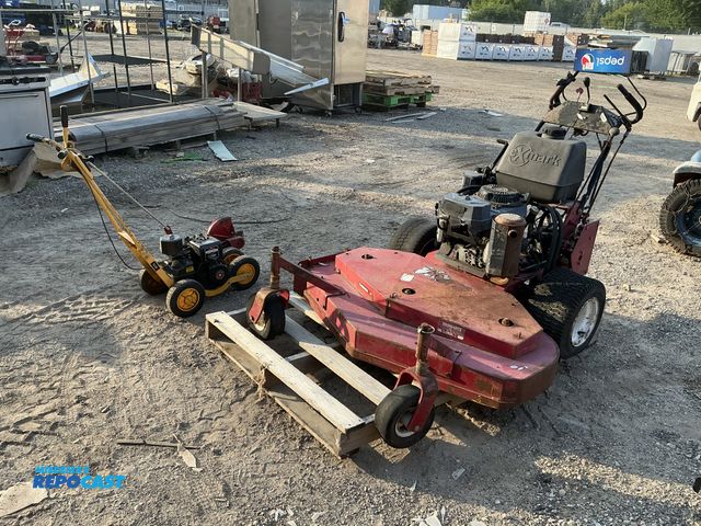 Lot 2-24660 - Exmark VH15KA483 walk behind lawn mowers with Kawasaki FH430V KAI 15.0 and mclane 3hp trimmer with B...