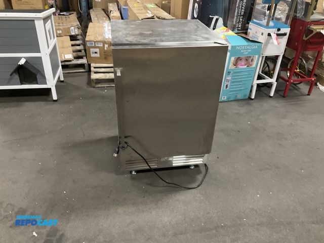 Lot 2-75707 - Tzapi TAOT24 Mini Refrigerator Stainless steel beverage cooler with adjustable shelves. Outdoor read...