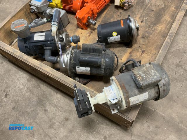 Lot 2-34513 - Lot of (2) Stainless Steel Centrifugal Pumps with Electric Motors (one 3 phase explosion proof and o...