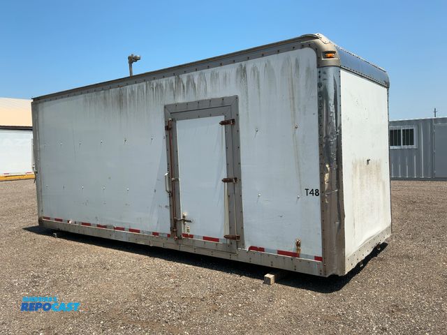 Lot 2-44284 - Used 20' Long x 8' Wide Box, Was Used for Storage, Roll Up Rear Door, 89" wide x 90" tall rear openi...