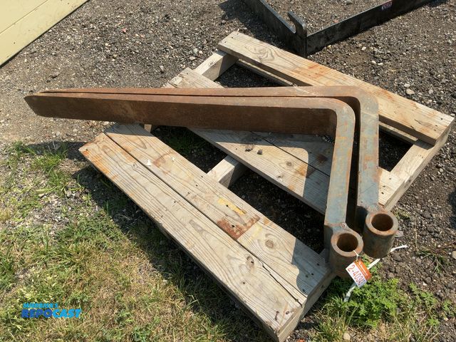 Lot 2-40343 - (2) 60" Forks for Telehandler and More, 6" wide, 2-1/4" diameter pin hole