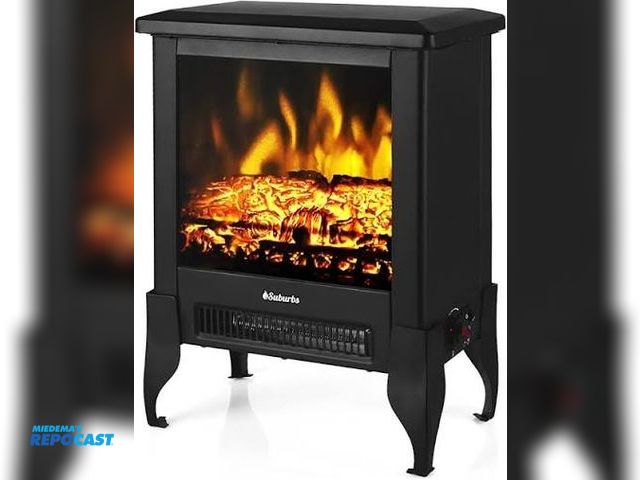 Lot 2-95180 - Turbro Suburbs TS17 Electric Fireplace Stove.